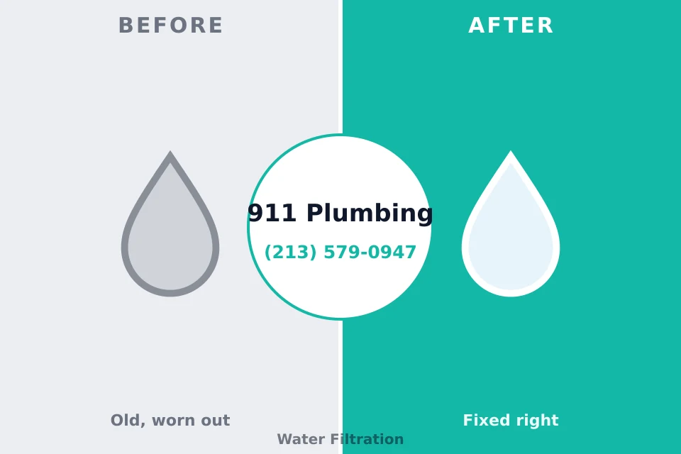 Before and after: plumbing repair Harrodsburg, KY